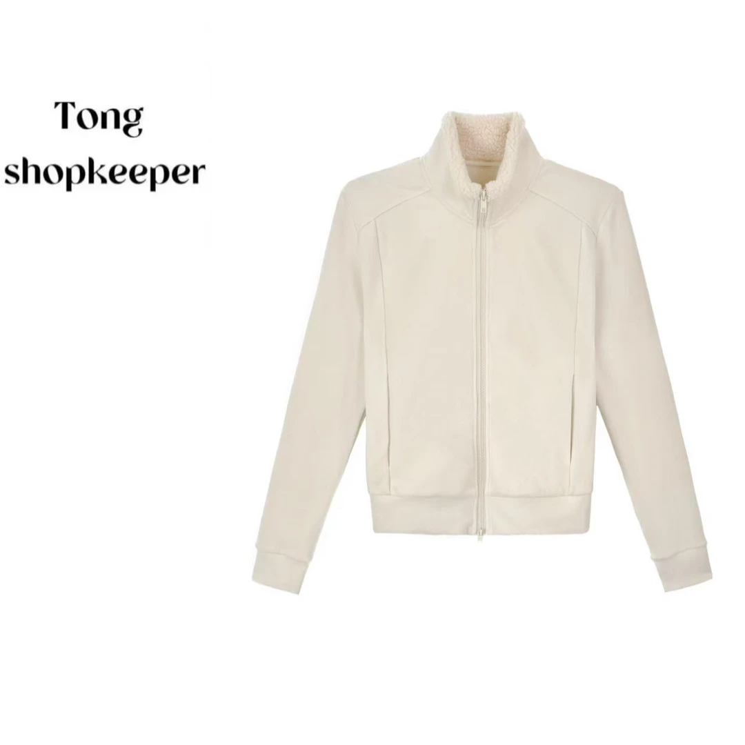 QJ/彤掌柜1683056 冬款2025厚实老钱风简约软糯版型打揽保暖外套