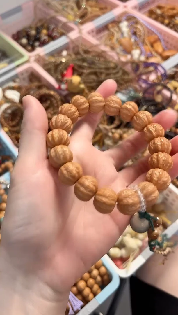 手串菩提根/象牙果猴头京八棱手串手持 15mm 全品
