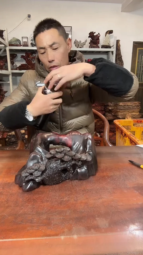 木衷*堂红木随形创意底座yyds