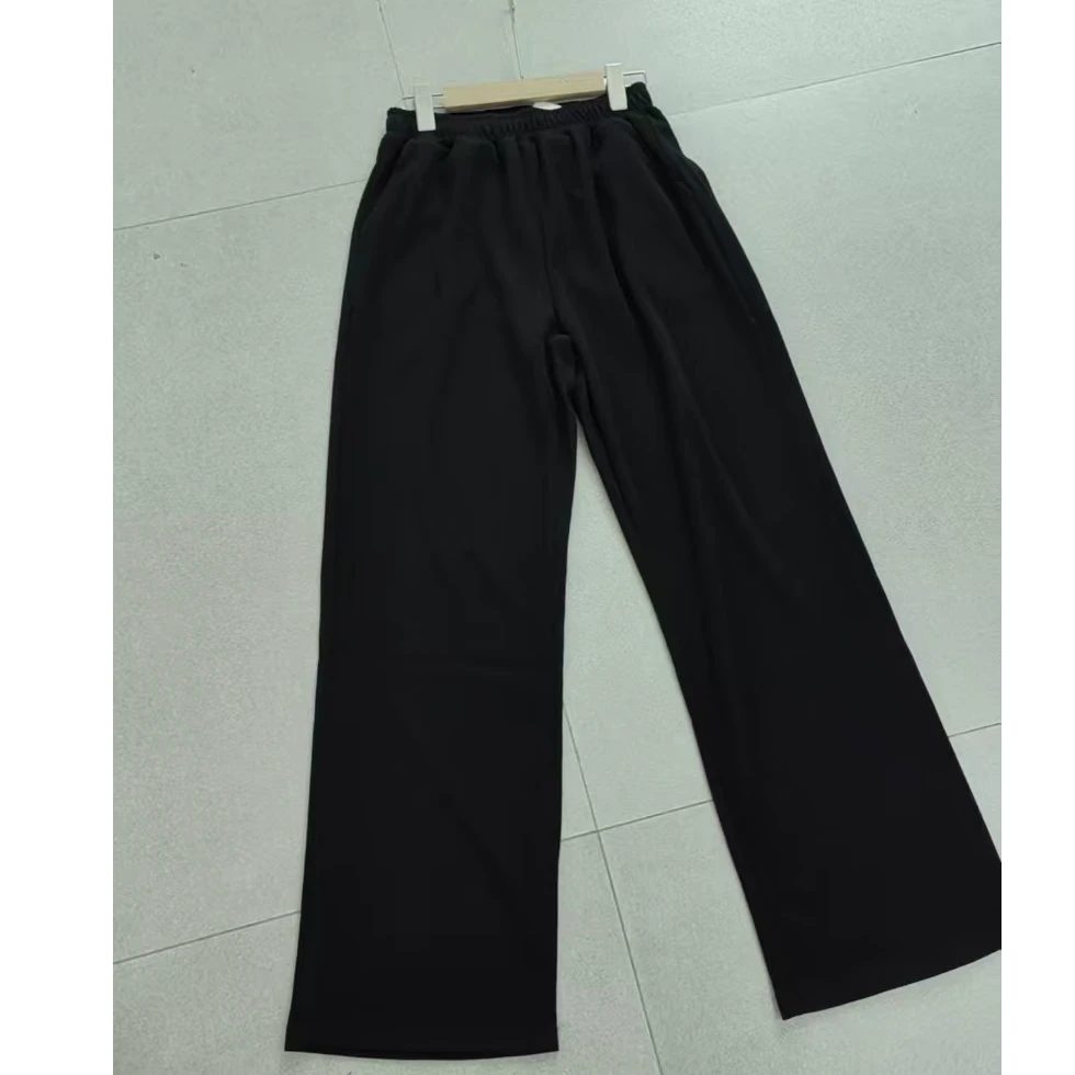 1003大码女装春款条纹阔腿裤