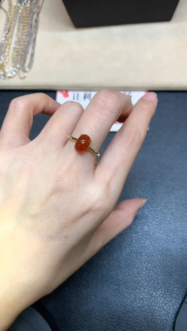 【闪购商品】翡翠戒指18K金镶嵌【无鉴赏期