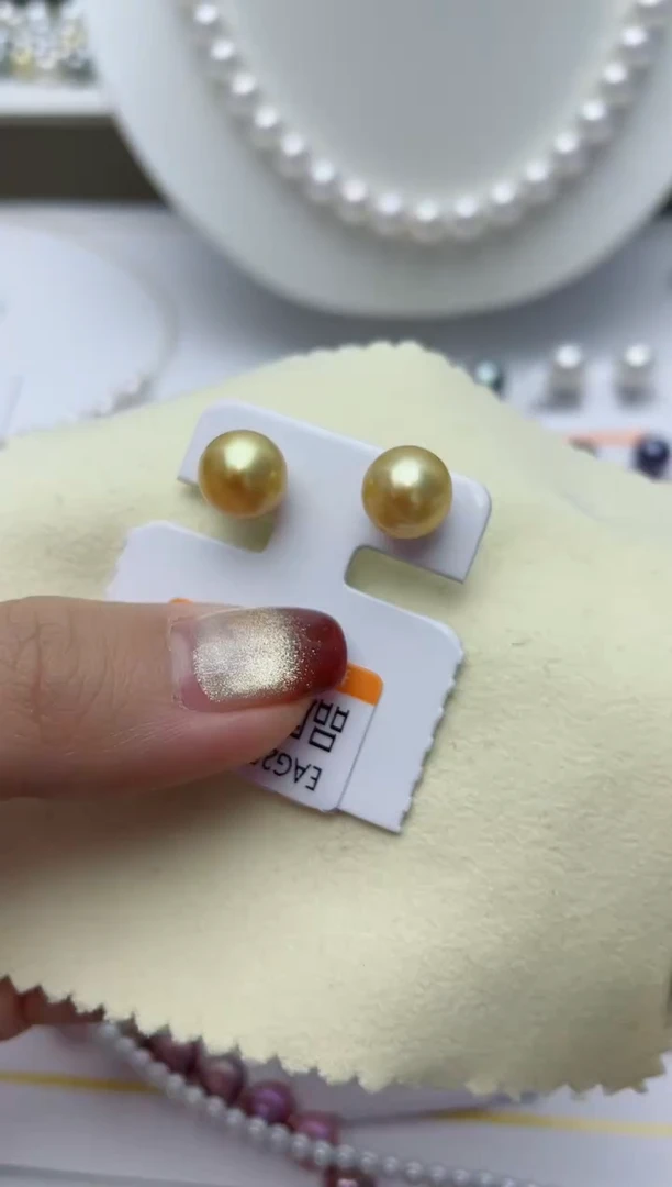 【闪购商品】海水珍珠耳饰18K金镶嵌W55