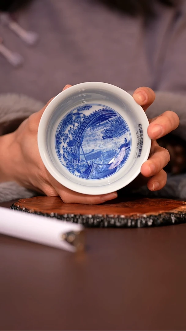 【闪购商品】杯永明尚玩钧釉清明上河图杯