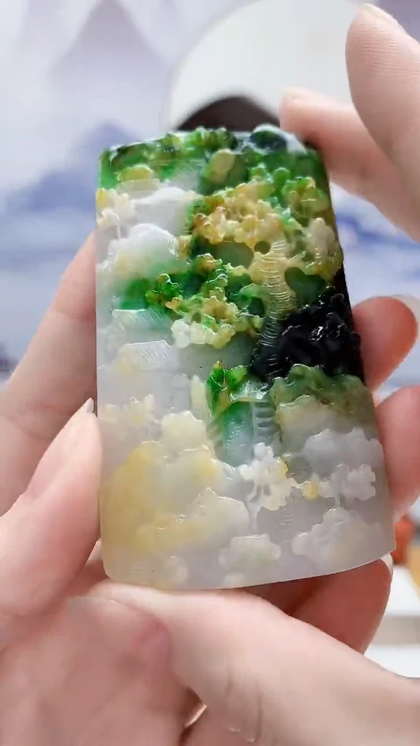 未镶嵌定制翡翠4829ry-毛货挂件142