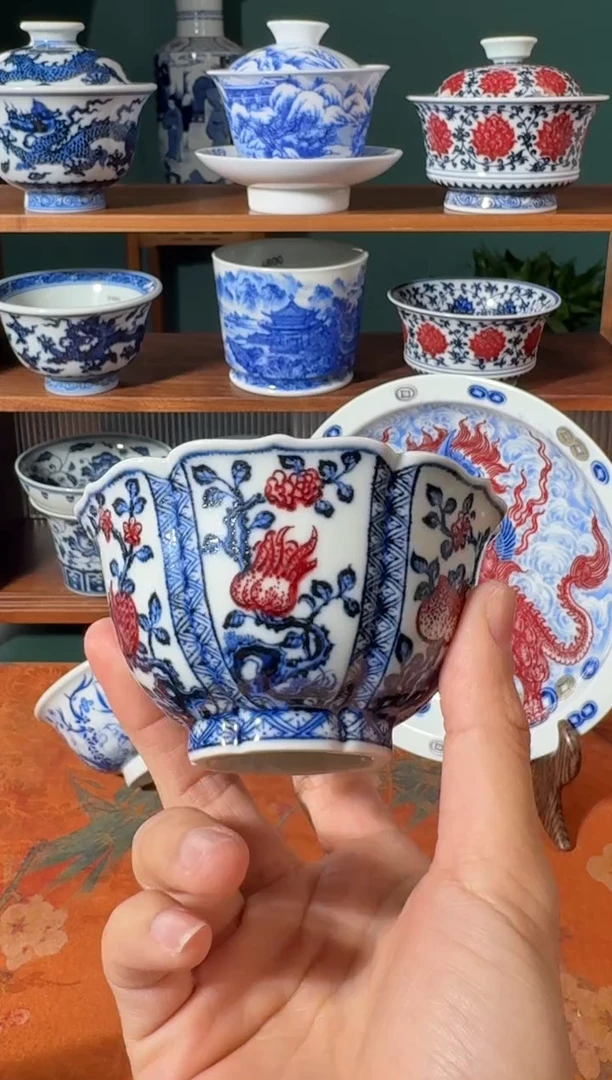 【闪购商品】杯永明尚玩三多花口杯