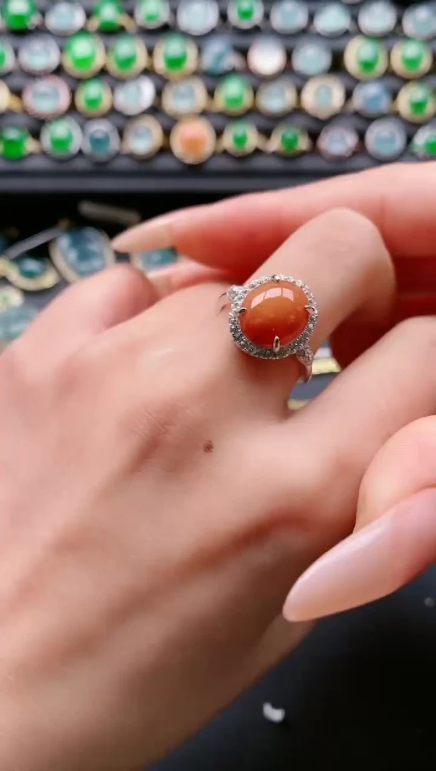 【闪购商品】翡翠戒指银S925镶嵌111111