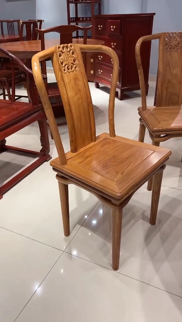 花梨木类成套家具刺猬紫檀欧式餐椅一条