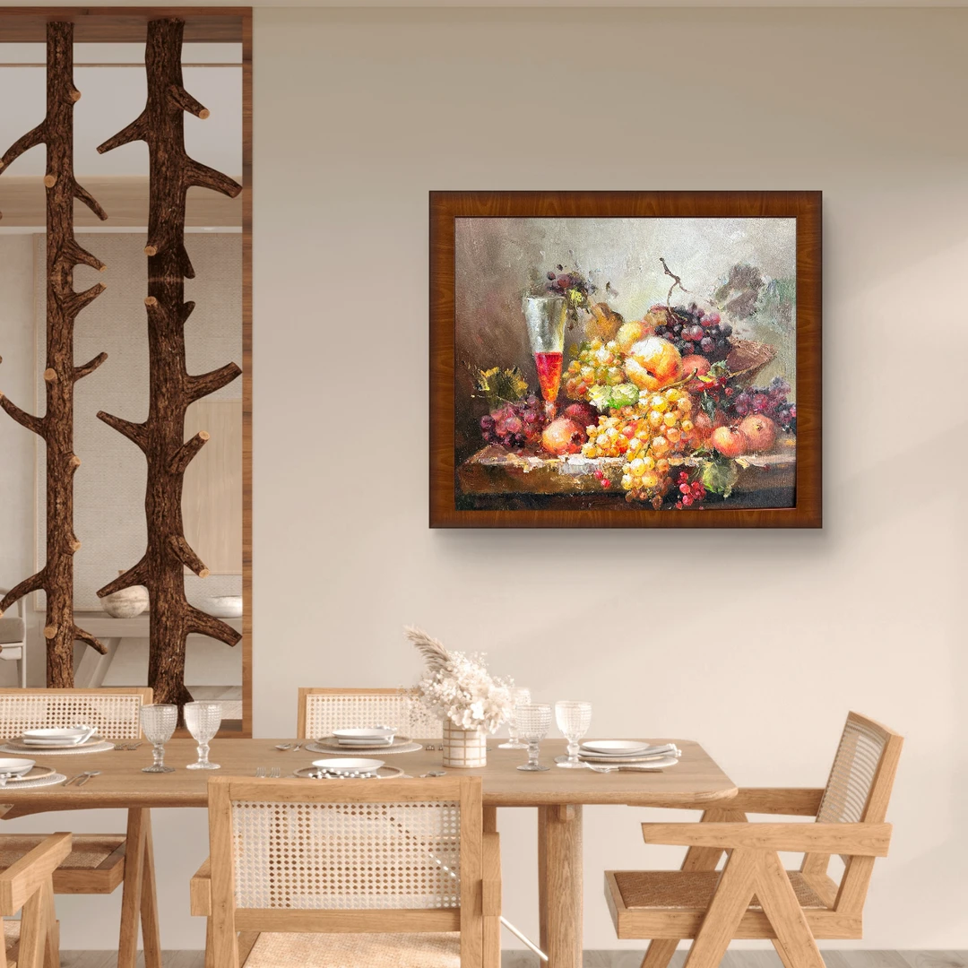 顶士嘉《百果集》纯手绘油画