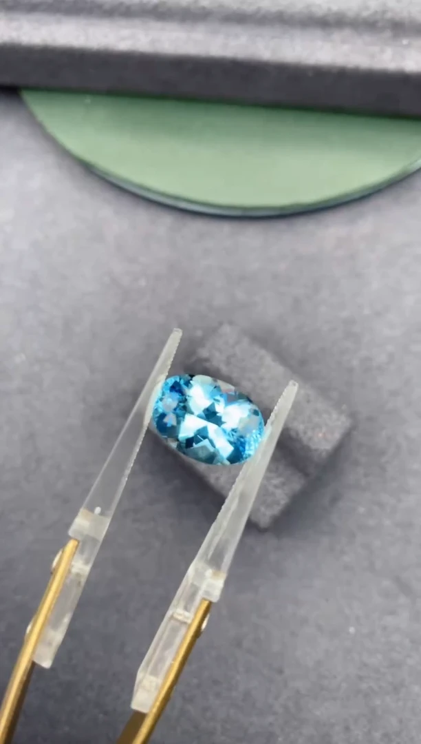 【闪购商品】海蓝宝石裸石未镶嵌3.5ct海蓝宝