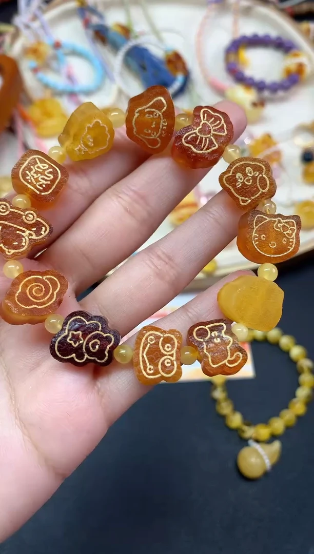 【闪购商品】蜜蜡裸石未镶嵌手串A468|699