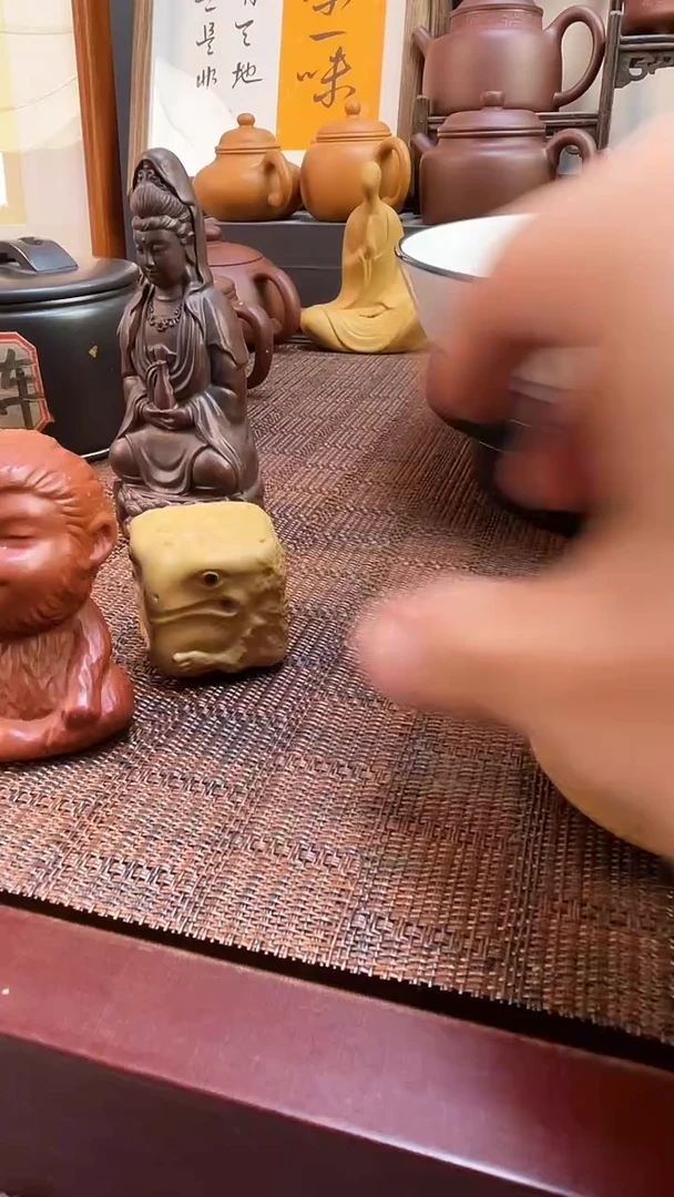 茶壶紫砂香插外山料