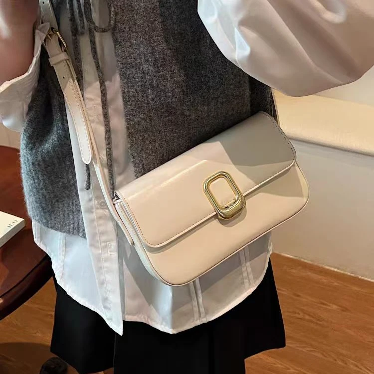 高级感时尚新款百搭小方包休闲精致单肩包软皮腋下纯色洋气斜挎包