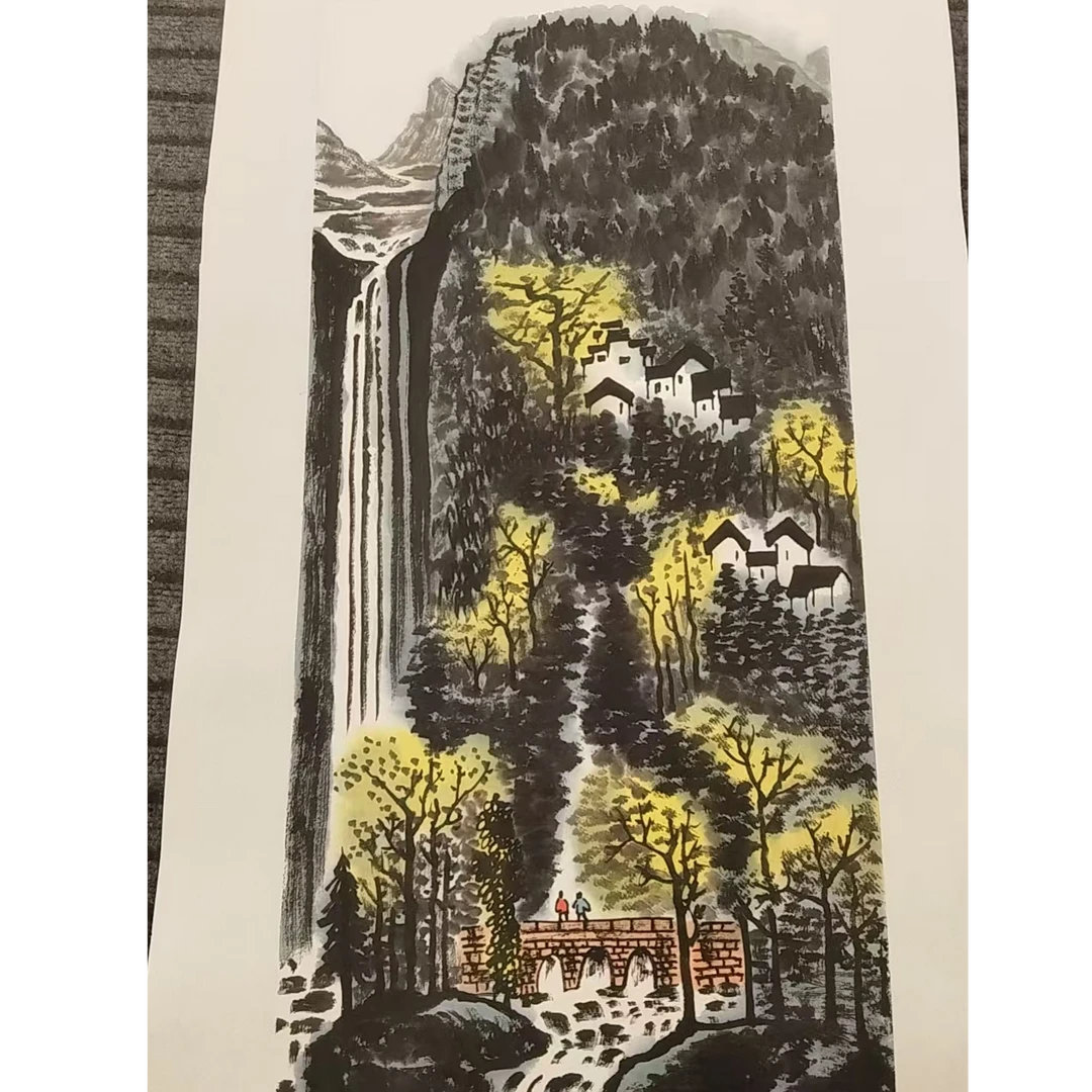 橱窗展示/暮雨文化/绘画/孙立芳老师/宣纸国画/有证书1