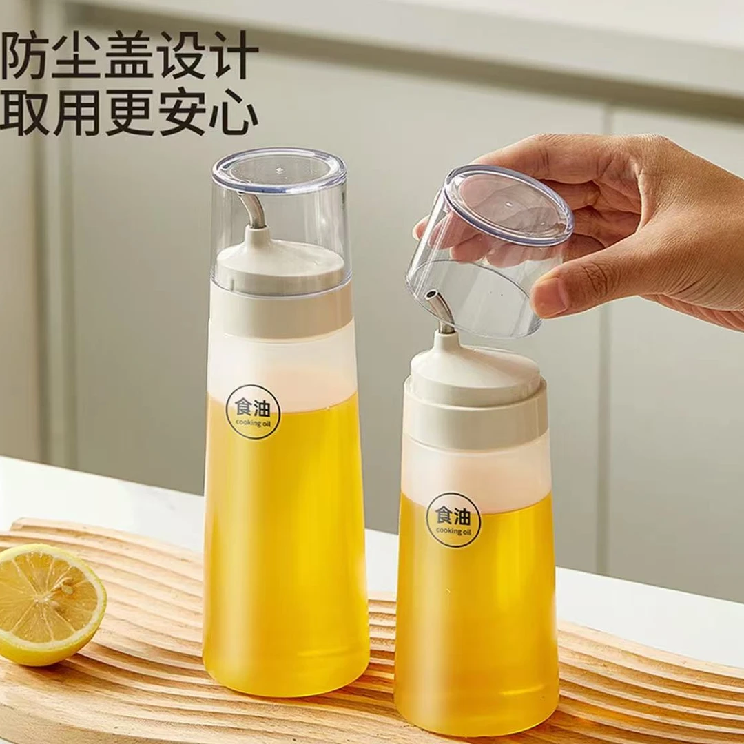 千姑娘挤压油壶家用带防尘盖调料瓶厨房酱油瓶番茄酱沙拉酱瓶