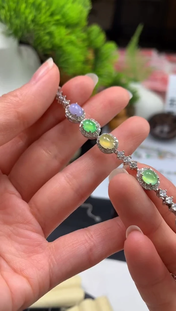 未镶嵌手链翡翠动***…---113350