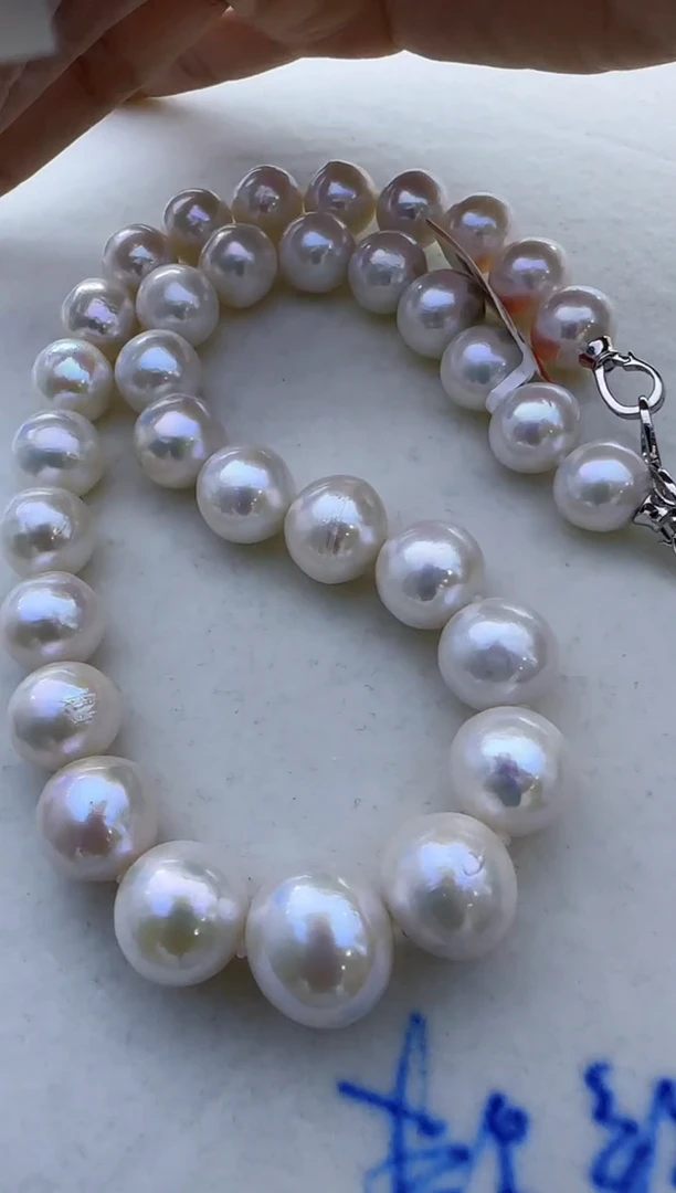 【闪购商品】淡水珍珠项链银S925镶嵌749