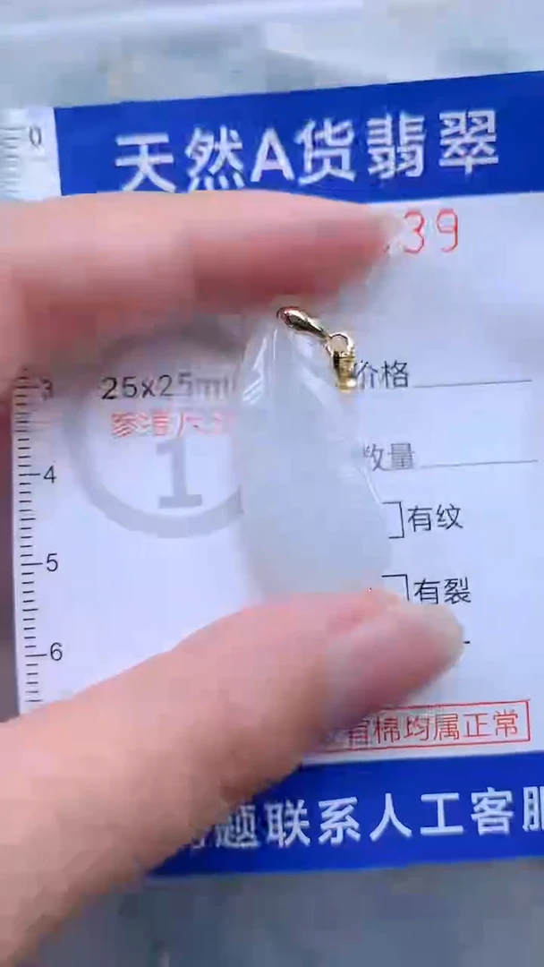 翡翠未镶嵌吊坠(不含链)1