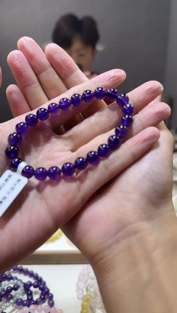 【闪购商品】水晶手链未镶嵌乌拉圭紫水晶8