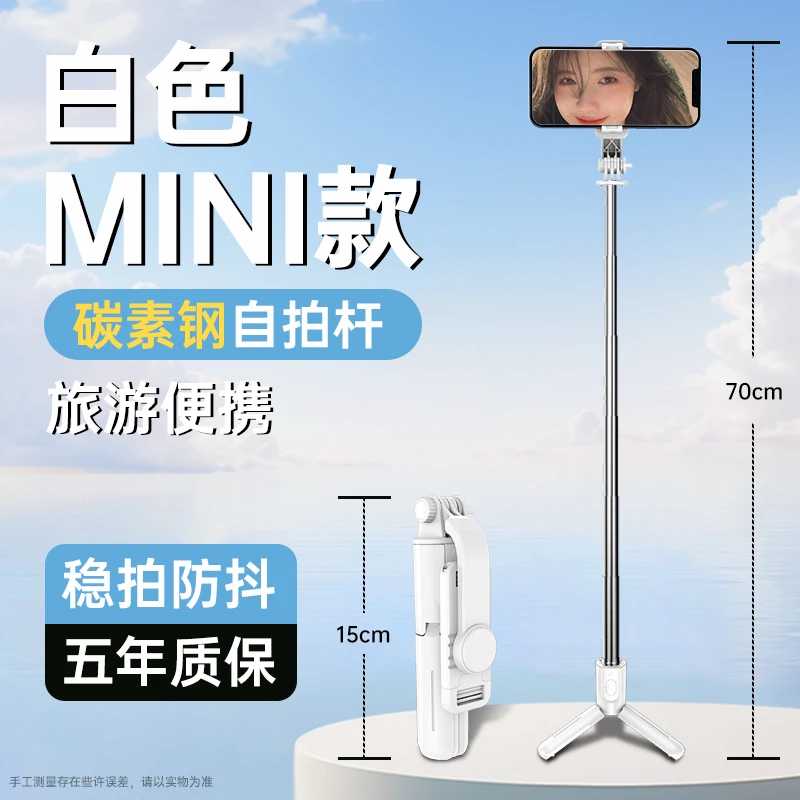 【靓点拍】迷你便携手机自拍杆手持蓝牙拍照多功能便携落地专用