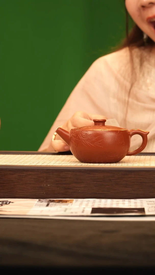 茶壶紫砂HH汉瓦 朱泥220cc