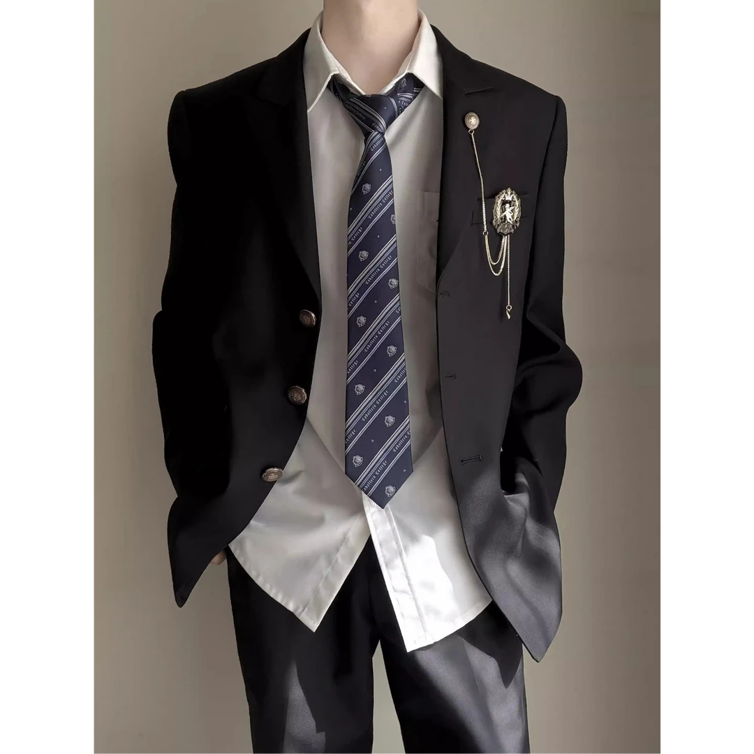 欣霸爱神丘比特DKJK男女黑西服外套日系学院风西装制服套装班服