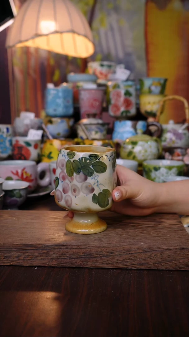 杯子泥垚手作 景德镇手工手绘陶瓷器物