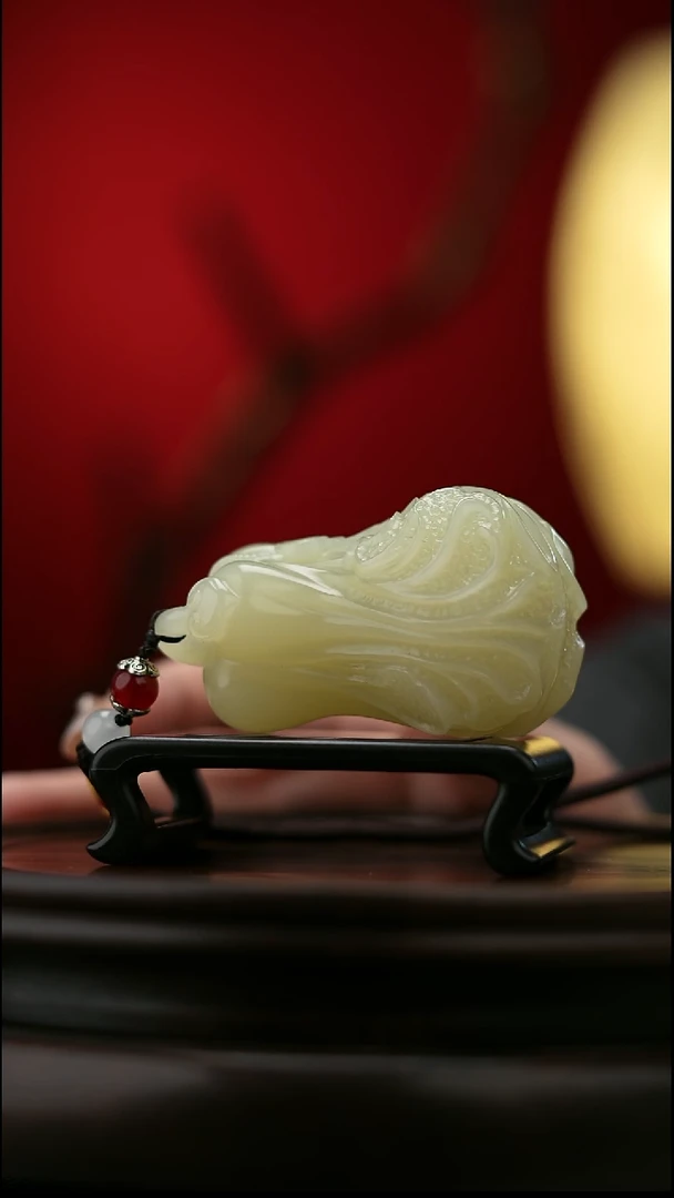 玉【手握百财】天然玉石手把件