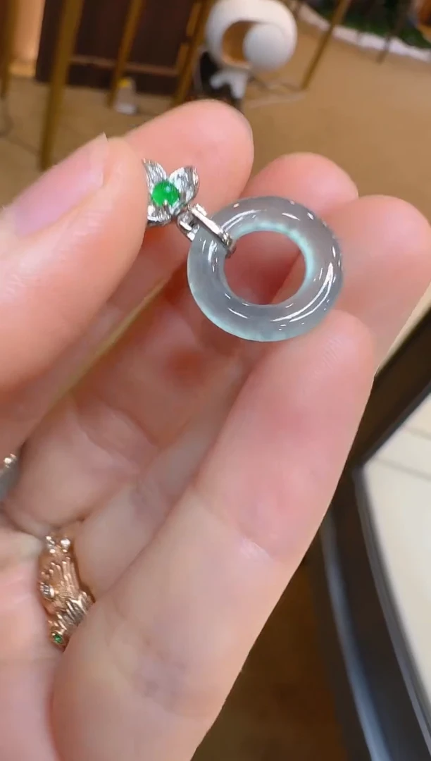 翡翠银S925镶嵌吊坠(不含链)多样性团购发一件