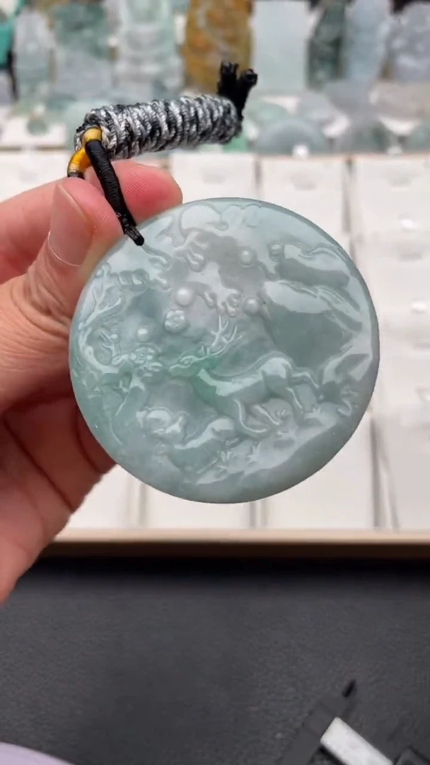 颈饰未镶嵌翡翠天然缅甸翡翠A货406