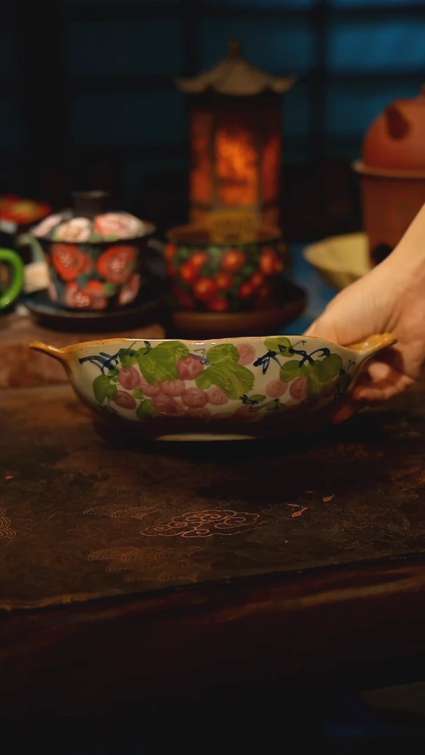 陶瓷景德镇高温釉下彩手工手绘款式