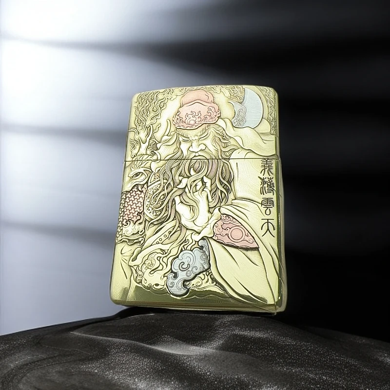 ZIPPO打火机 关公 168盔甲煤油打火机 DYJ1