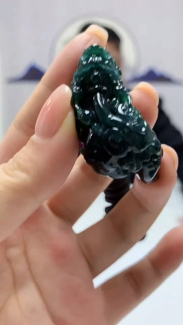 【闪购商品】定制翡翠未镶嵌4969ms-毛货157貔貅