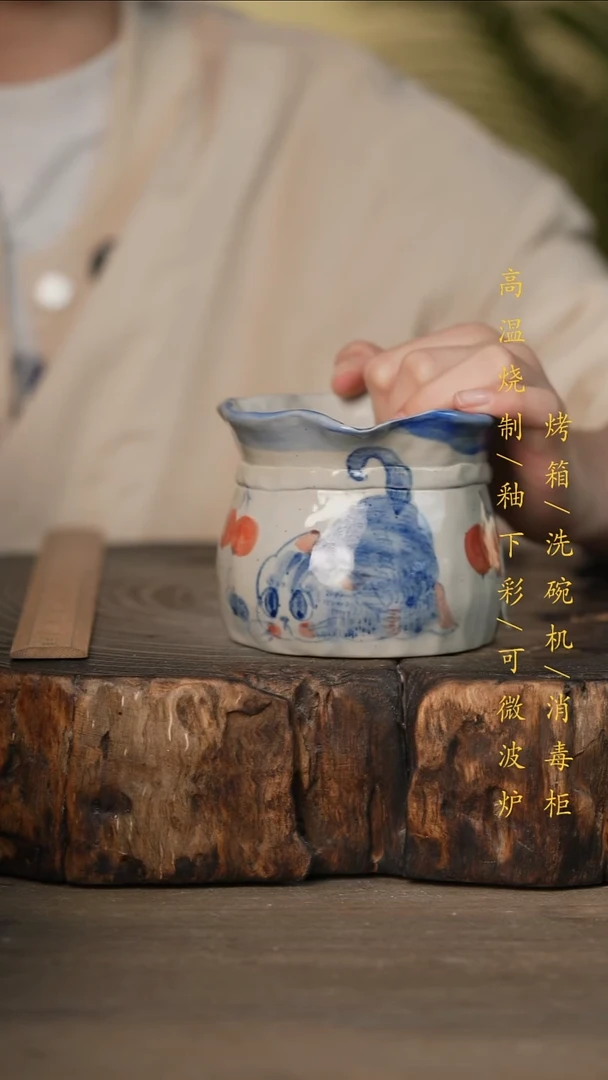 瓷片景德镇高温釉下彩可微波烤箱洗碗机