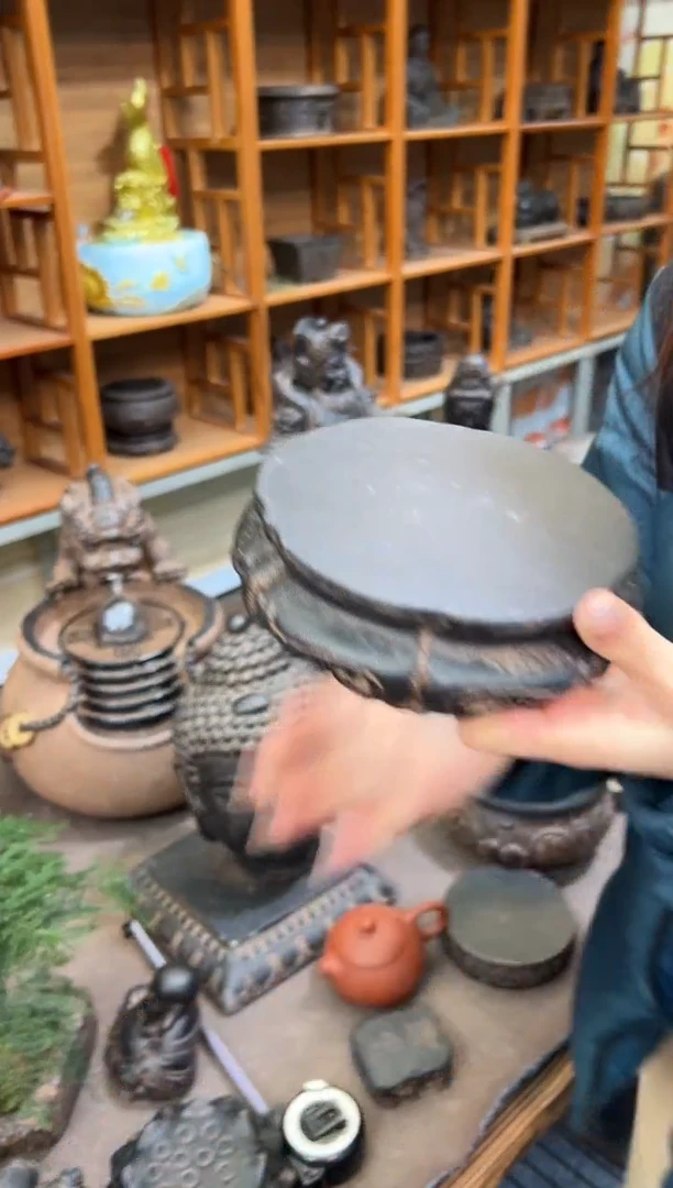 陶土【火山泥】金箍坛底座