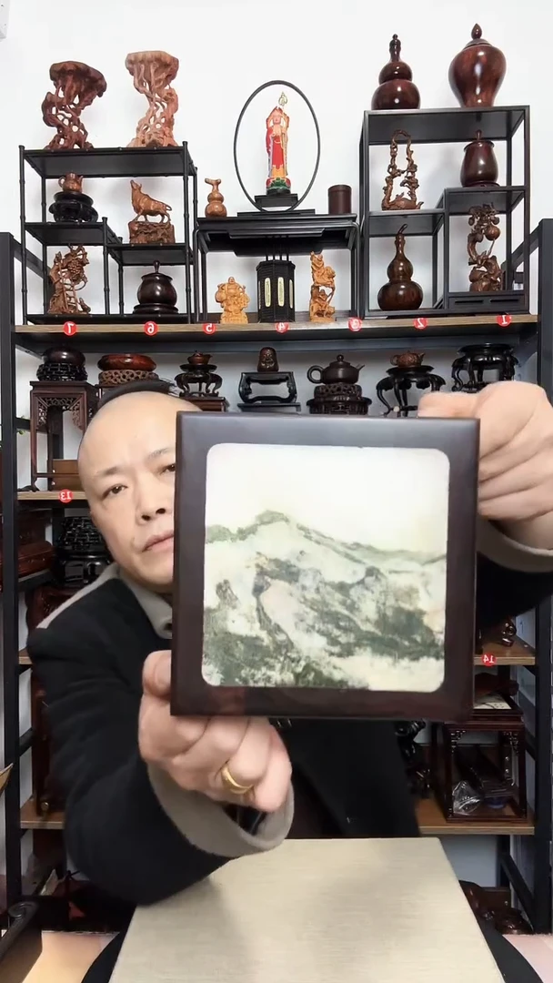 紫砂底座木16正方外径9高大红