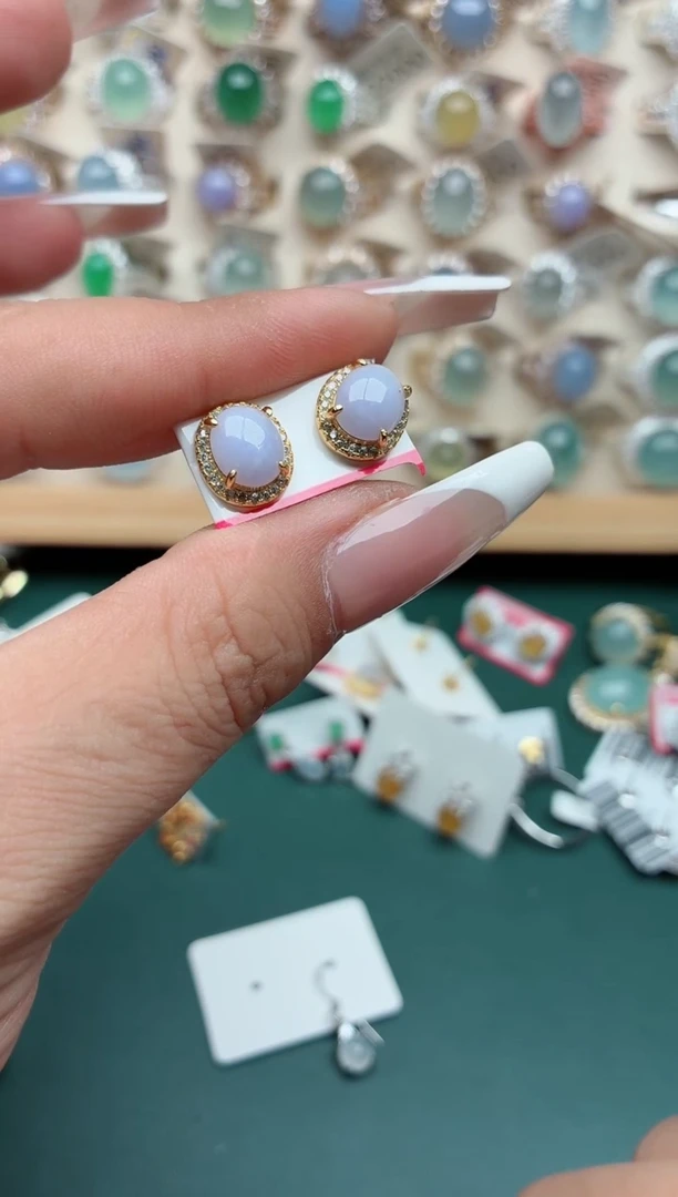 银S925镶嵌戒指翡翠.