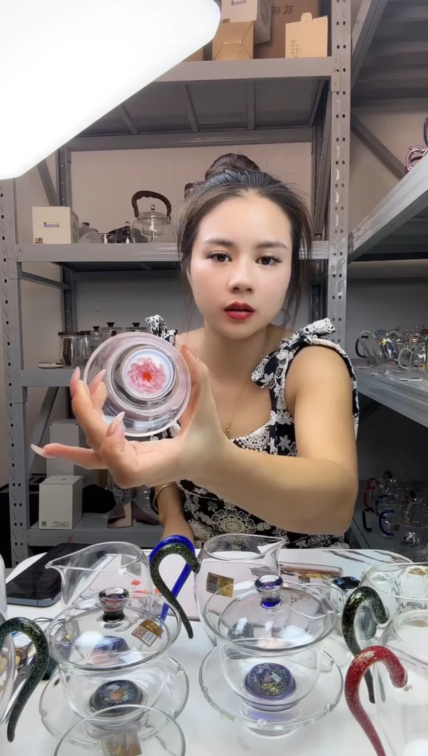 手工艺品玻璃点*贝禾器 棠韵主人杯 普通盒