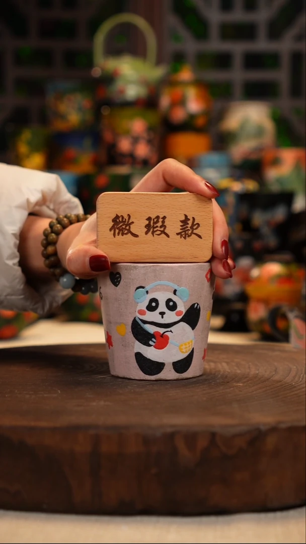 油画   手绘 釉下彩  微瑕