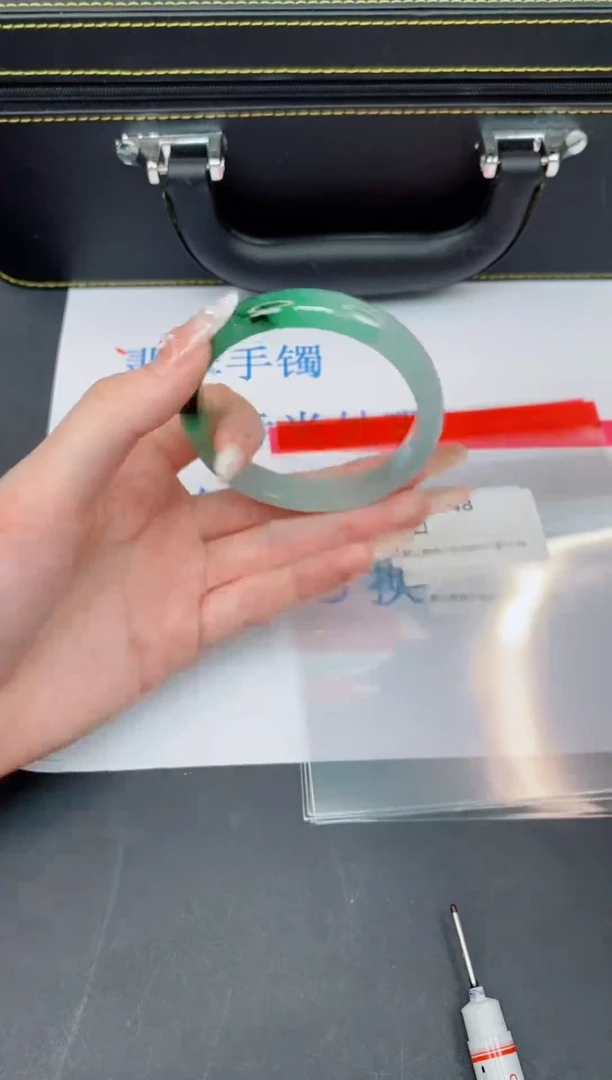 未镶嵌手镯翡翠有瑕疵NO退换-147