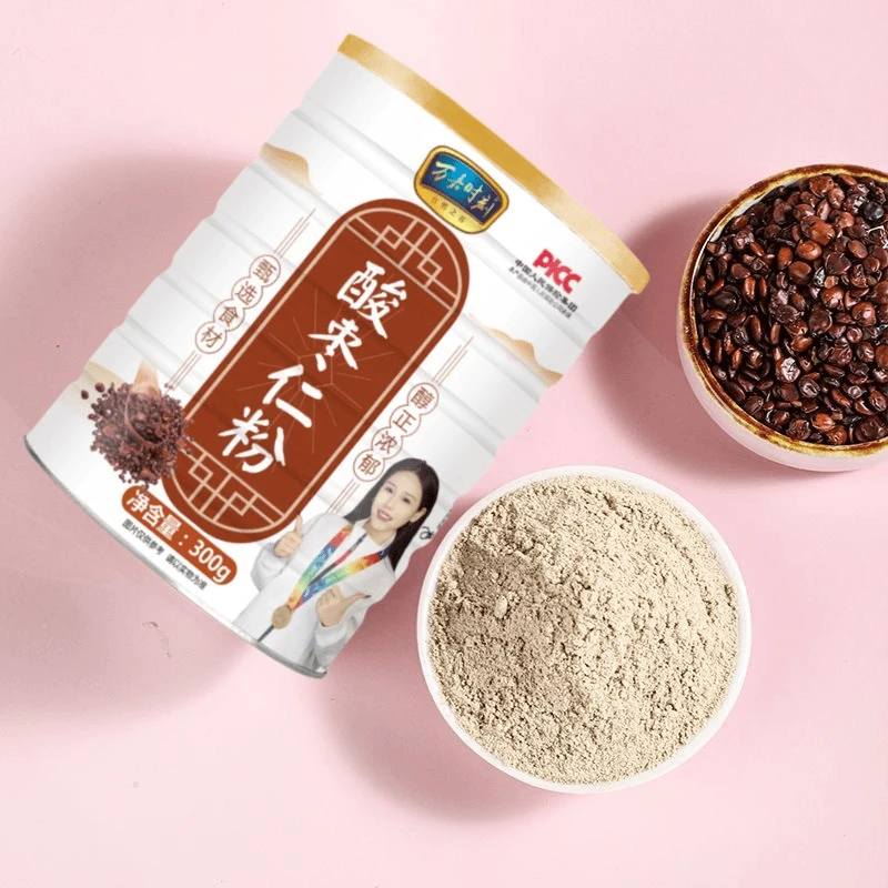 【直播间同款】万嘉时刻酸枣仁粉300g即冲即饮正宗无壳酸枣仁粉打粉