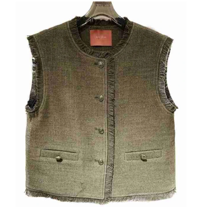 【NINI ICON商场同款清仓】春秋高级感马甲15010