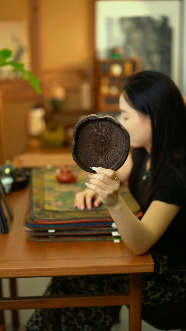 檀香木壶承壶承  一物一拍
