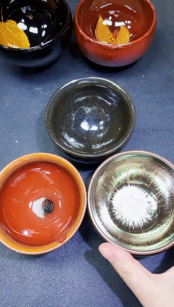 茶盏24三只微瑕