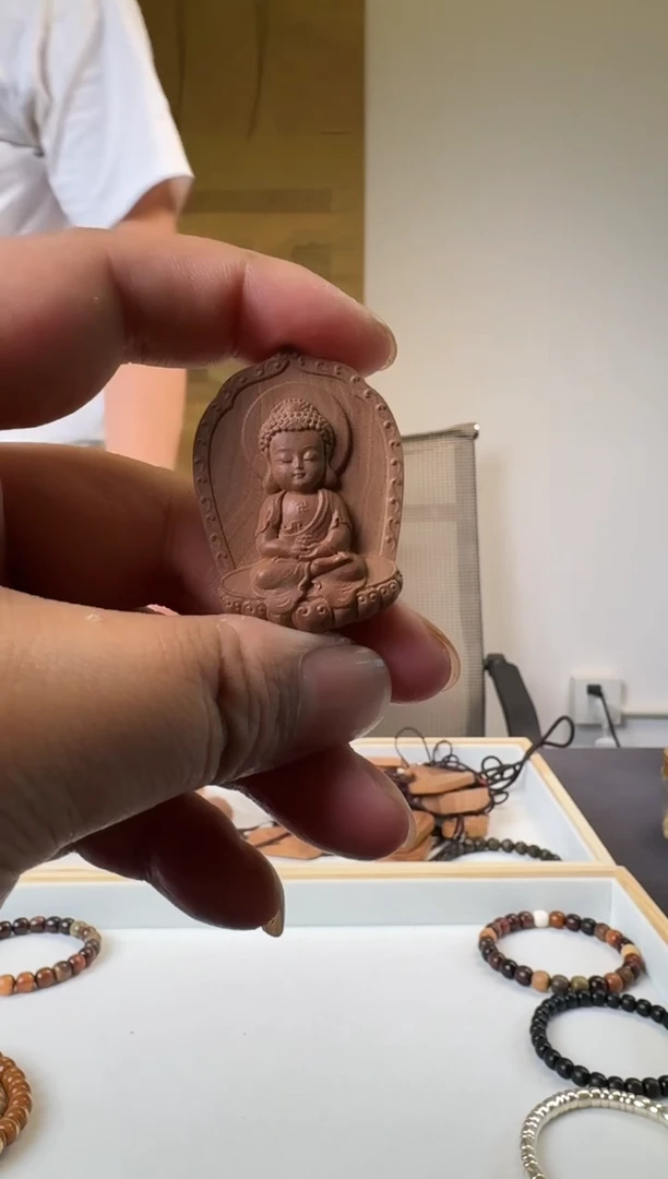 檀香木无事牌老山檀宝宝牌