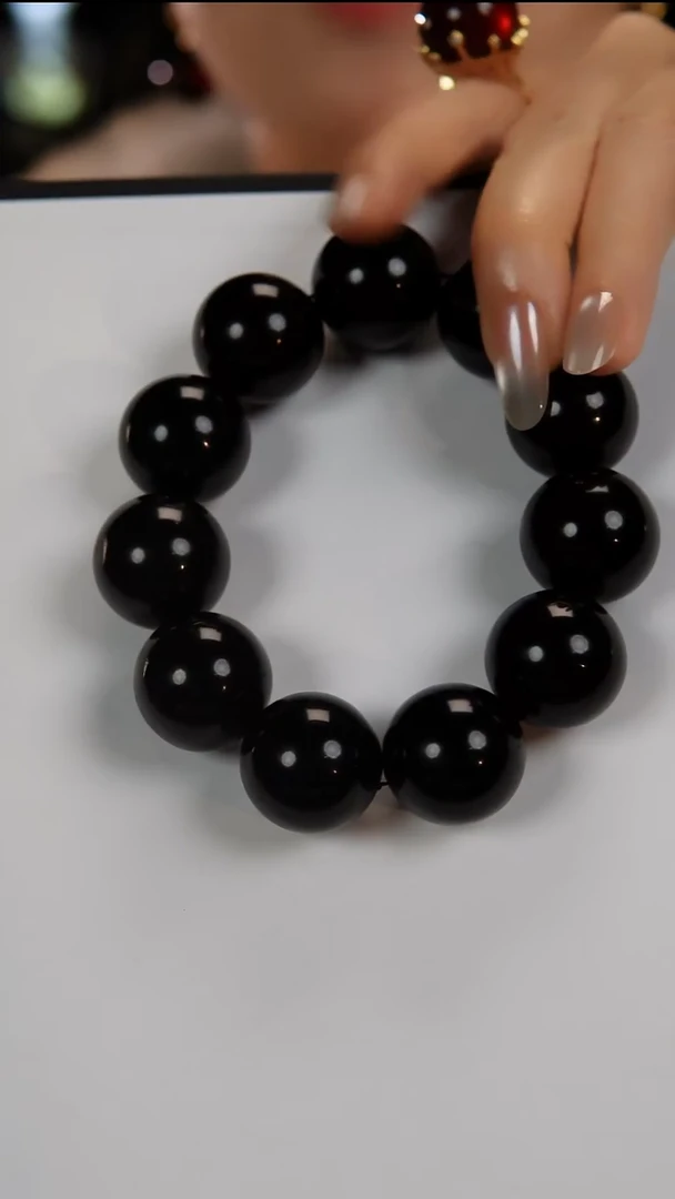 手串琥珀未镶嵌天然缅甸琥珀23mm+翳珀手串