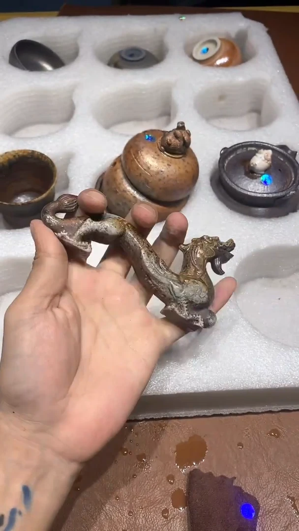 O****2奢瓷/瑞寅柴烧茶器（茶宠）532 微瑕