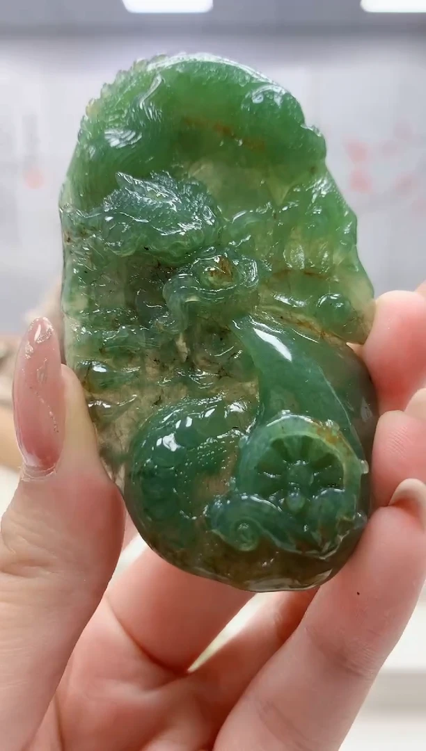 未镶嵌定制翡翠4829jw-毛货挂件55