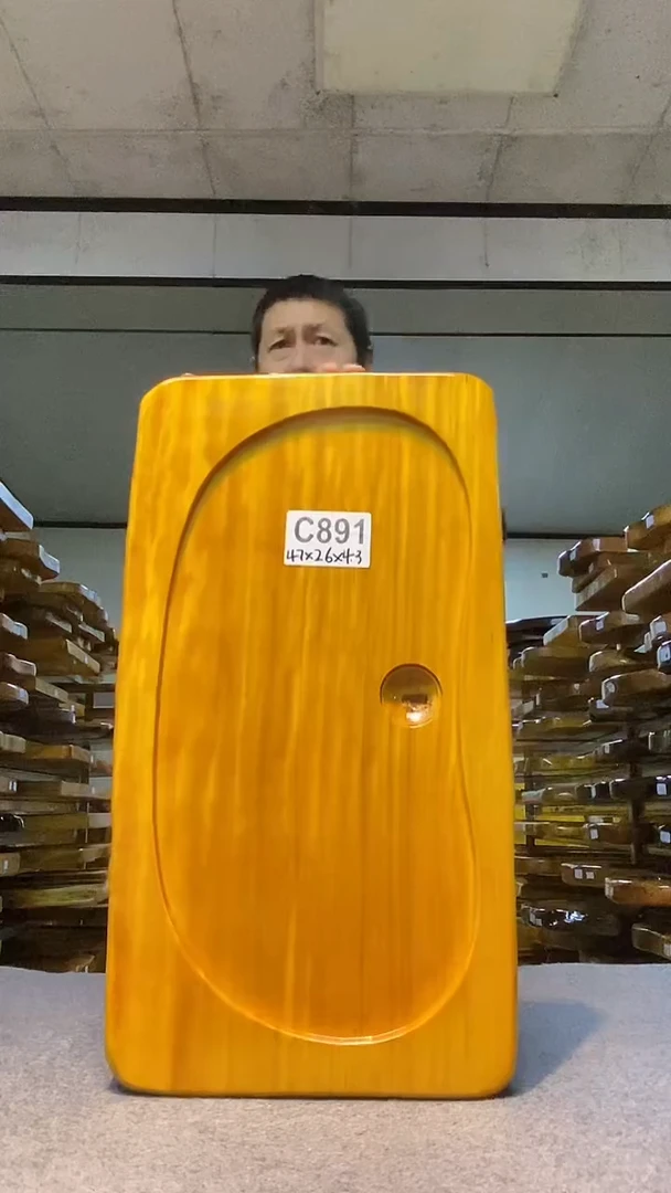 实木原木茶盘 一物一拍(不含配件）