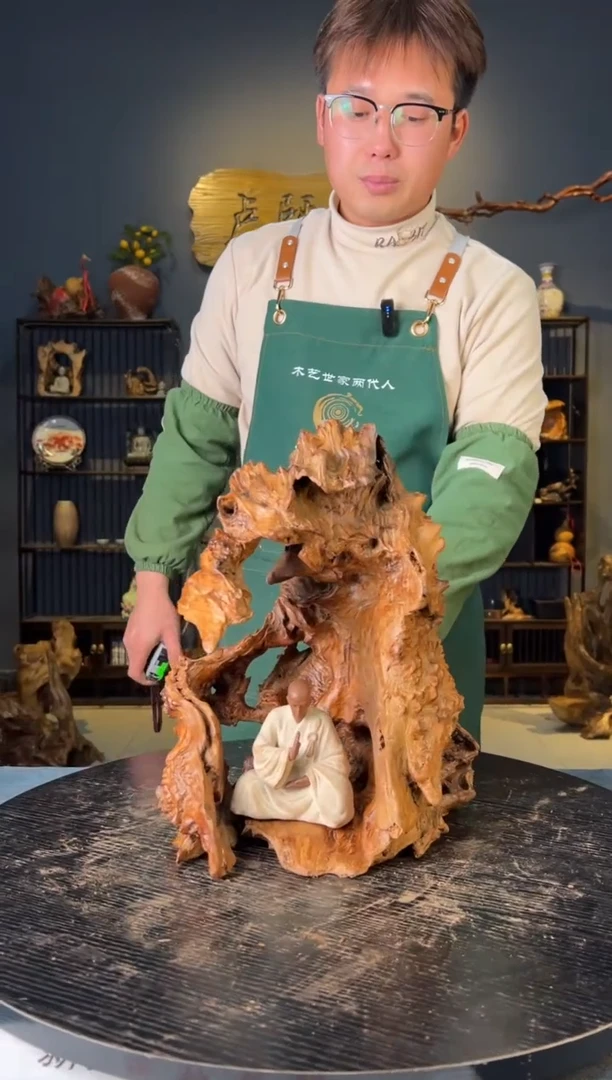 【闪购商品】木卢师傅根艺作品(不包含人物摆件）
