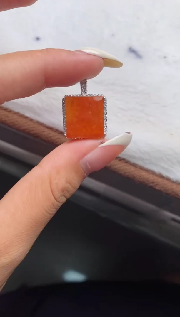 银S925镶嵌戒指翡翠天然A货翡翠